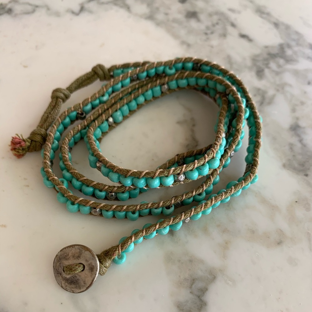 Turquoise wrap bracelet